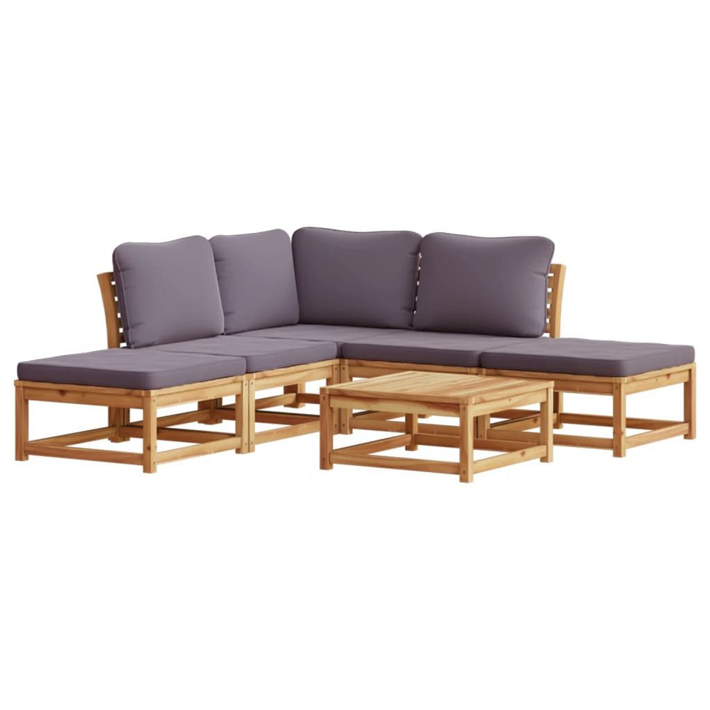 vidaXL Sofaelement 6-tlg. Garten-Lounge-Set mit Kissen günstig online kaufen