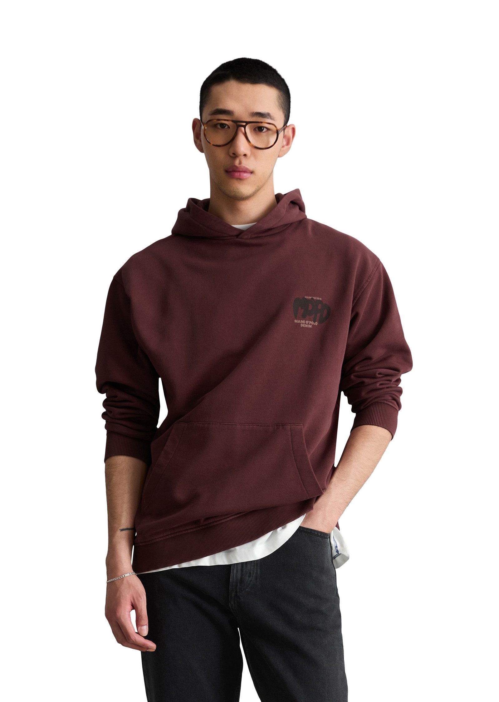 Marc O'Polo DENIM Sweatshirt aus recycelter Baumwolle