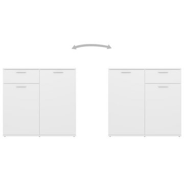 vidaXL Sideboard Sideboard Weiß 80x36x75 cm Holzwerkstoff (1 St)