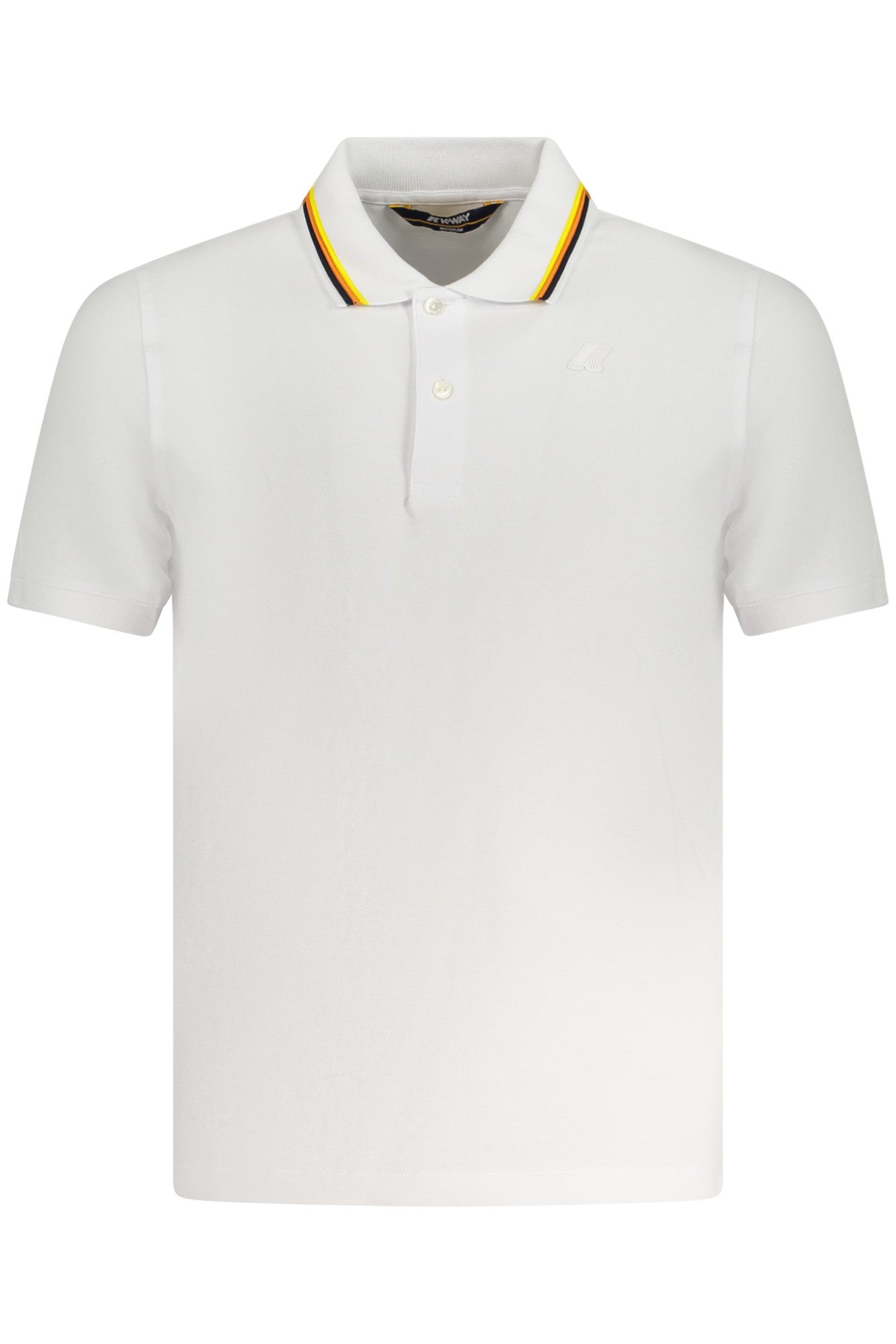 K-WAY Poloshirt Weißes Herren Kurzarm-Poloshirt mit