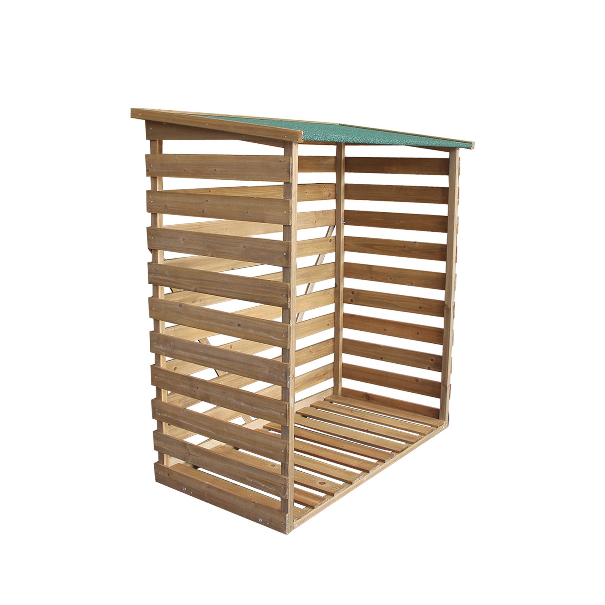 MCombo Kaminholzregal MCombo Kaminholzregal Kaminholzunterstand 1200, 64 x 116 x 123 cm, (1), Lagerung bis zu ca. 0,75 m³, aus Fichtenholz