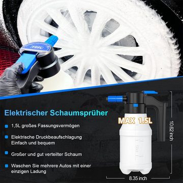 Gontence Gießkanne 1.5L ElektroSchaumsprühgerät Tragbar Wiederaufladbar Autosprühgerät (1-tlg)