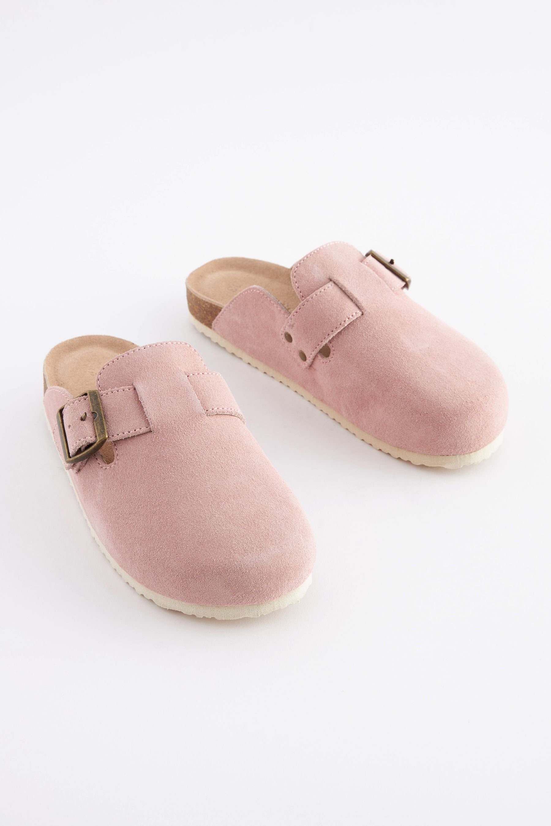 Next Veloursleder-Clogs im Schlupfdesign Clog (1-tlg) Pink