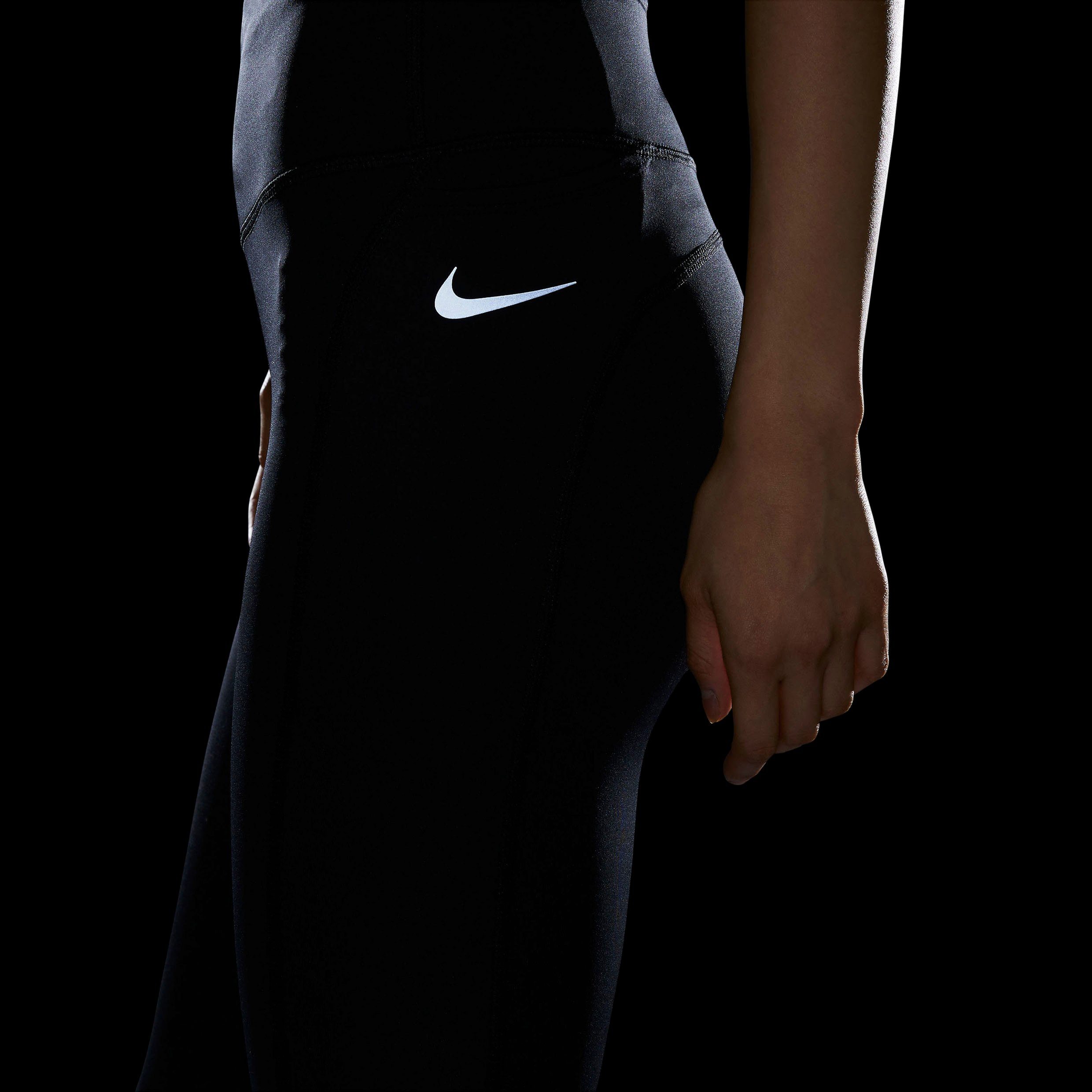 Nike Lauftights schwarz WOMEN'S EPIC FAST LEGGINGS POCKET MID-RISE RUNNING