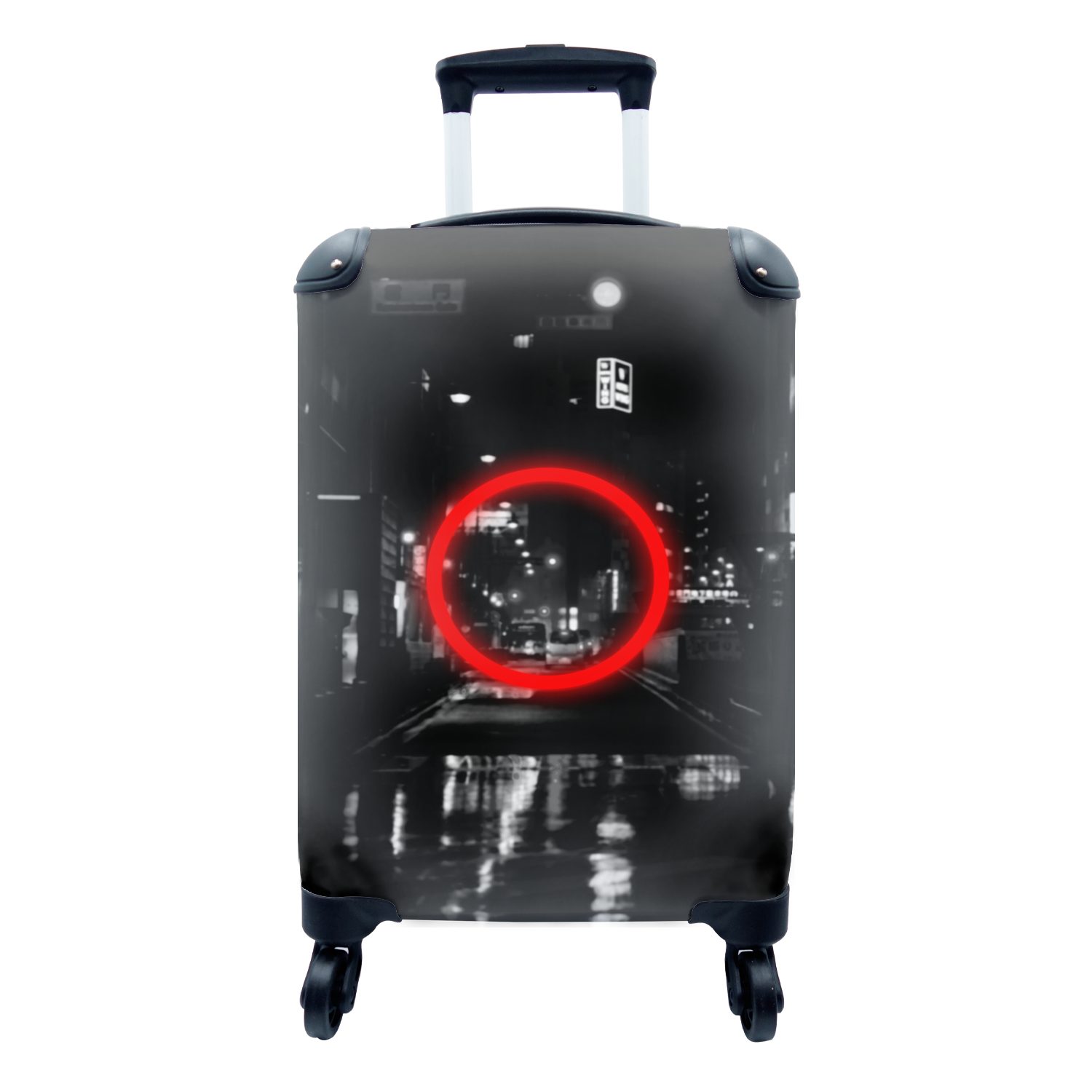 für Handgepäck Handgepäckkoffer Reisekoffer Trolley, Ferien, mit Rot, Reisetasche Rollen, - - rollen, Spiele MuchoWow Controller 4