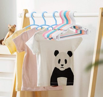 Homewit Kleiderbügel Kinder Kunststoff Kleiderbügel Set mit Hosenständer, (Set, 48-tlg), Hangers Aufbewahrung für Babys und Kleinkinder