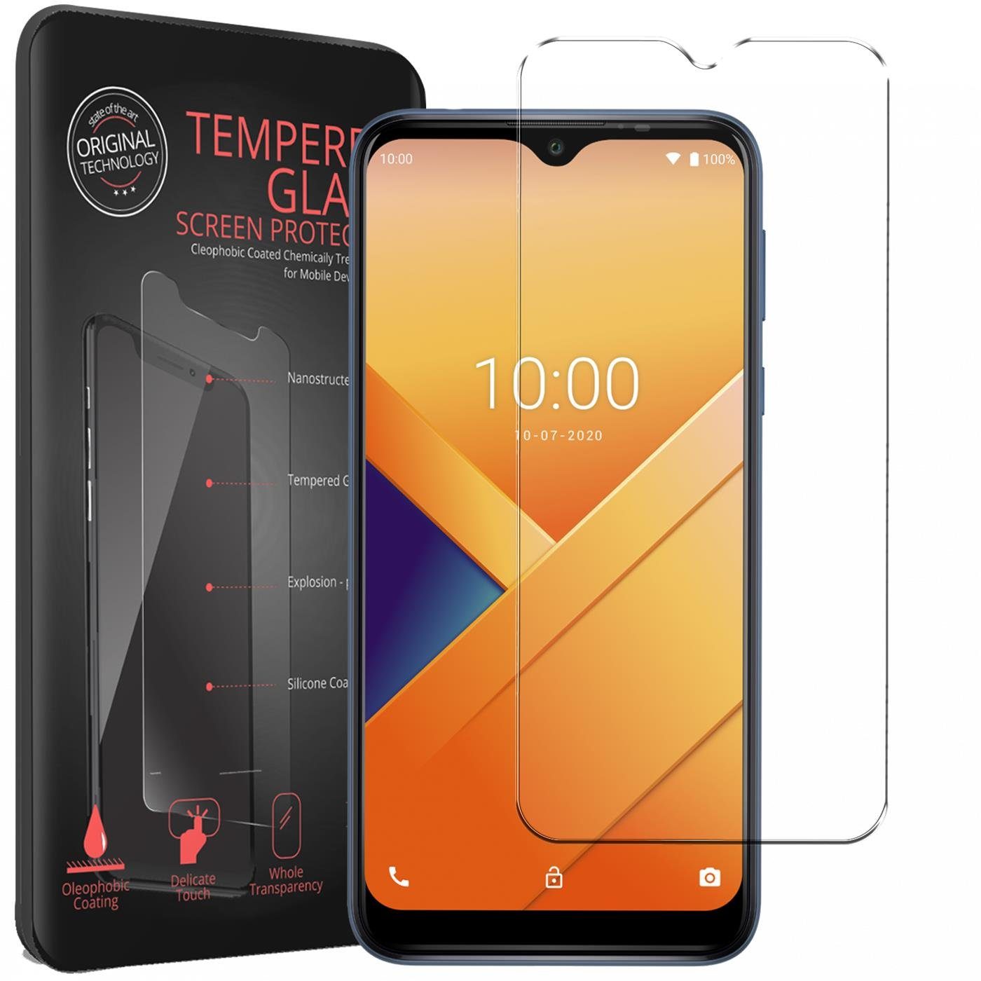 CoolGadget Schutzfolie Panzerfolie für Wiko Y81, (9H Härtegrad, 2x Schutzglas, 1xReinigungset), Displayfolie Panzer Schutzfolie 2 Stück für Wiko Y81 Glas Folie