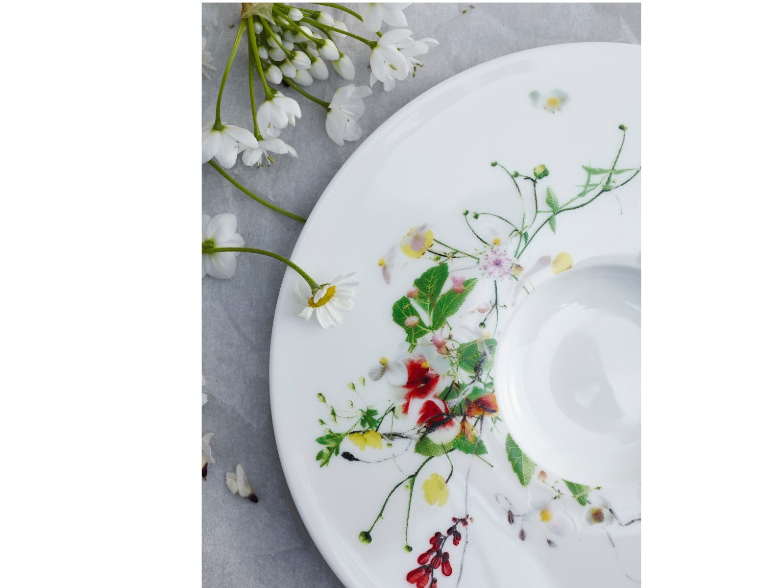 Rosenthal Geschirr-Set Brillance Fleurs Sauvages Set 6tlg mit Bechern, Bone China, Sets