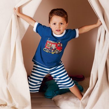 Erwin Müller Pyjama Kinder-Shorty (2 tlg) Single-Jersey Streifen