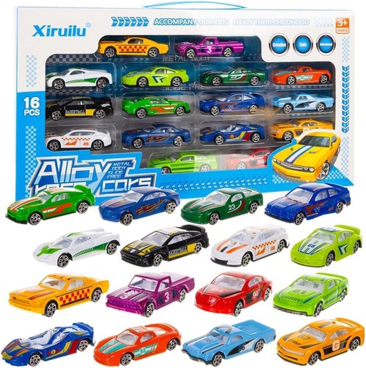 KRUZZEL Spielzeug-Auto Bunte Autos Spielzeug/gefederte Kinderautos 1:64 - 1 günstig online kaufen