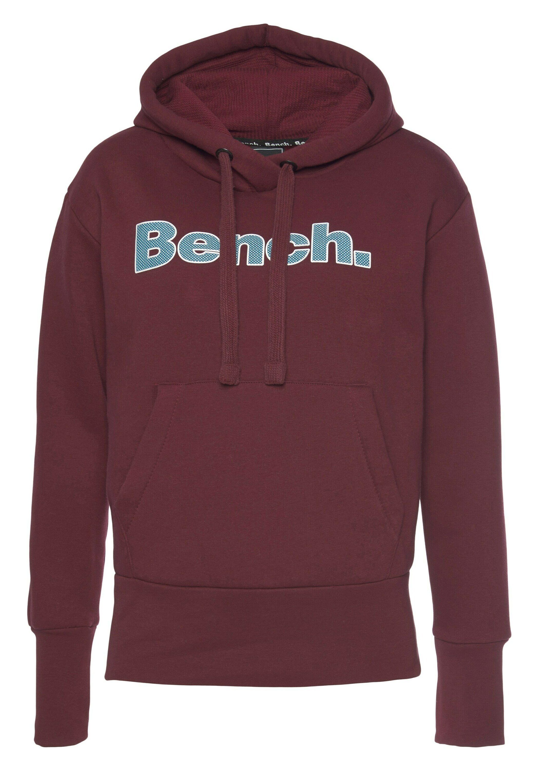 Bench. Sweatshirt Anise (1-tlg) Weiteres Detail, Plain/ohne Details, Kapuze  mit Tunnelzug