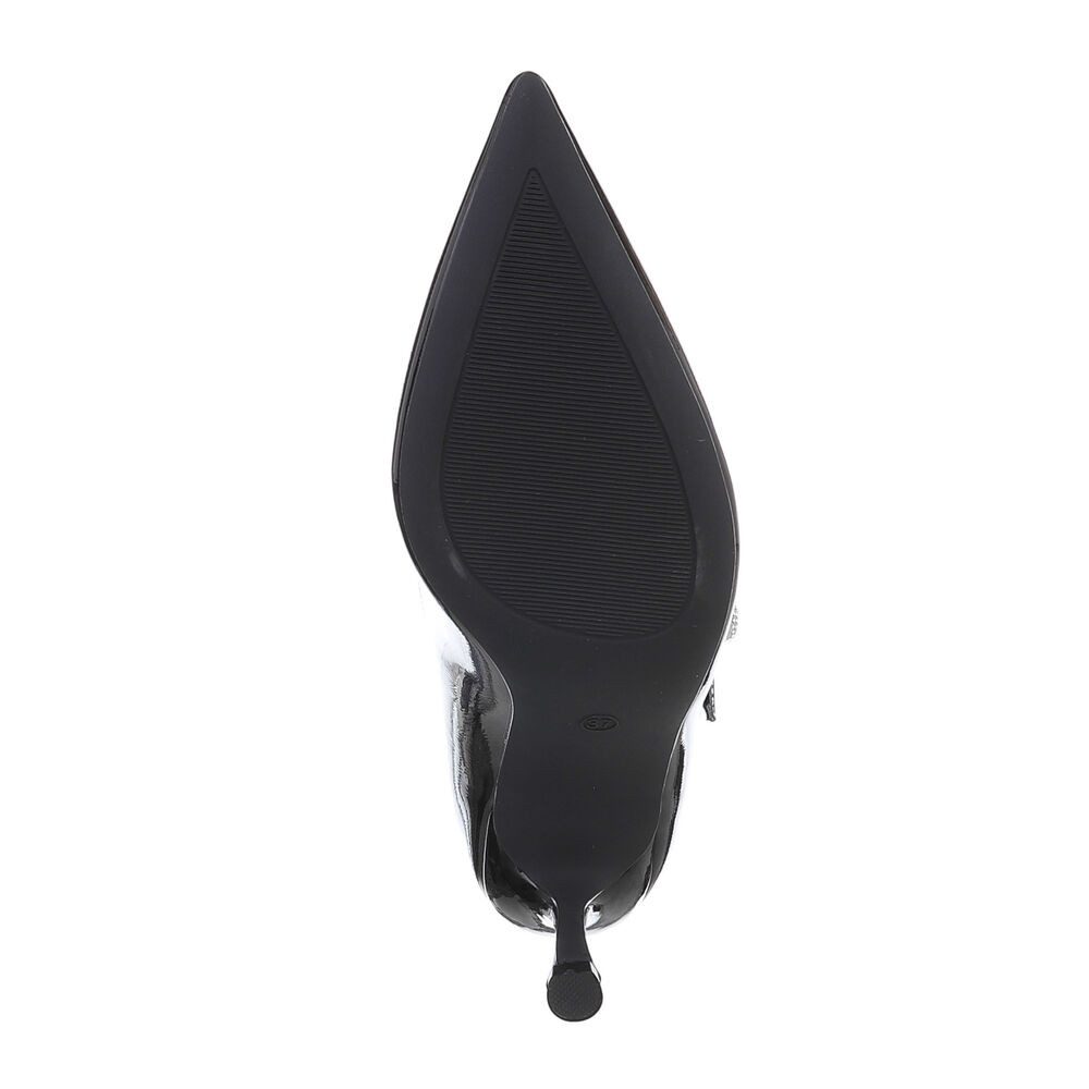 Ital-Design Damen Abendschuhe Elegant Schnürpumps (87118061) Pfennig-/Stilettoabsatz Schnür- & Riemchenpumps in Schwarz