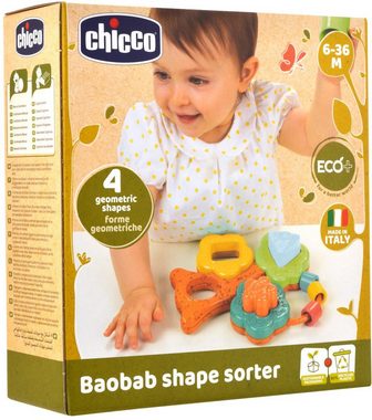 Chicco Lernspielzeug Baobab Formensortierer, teilweise aus recyceltem Material; Made in Europe