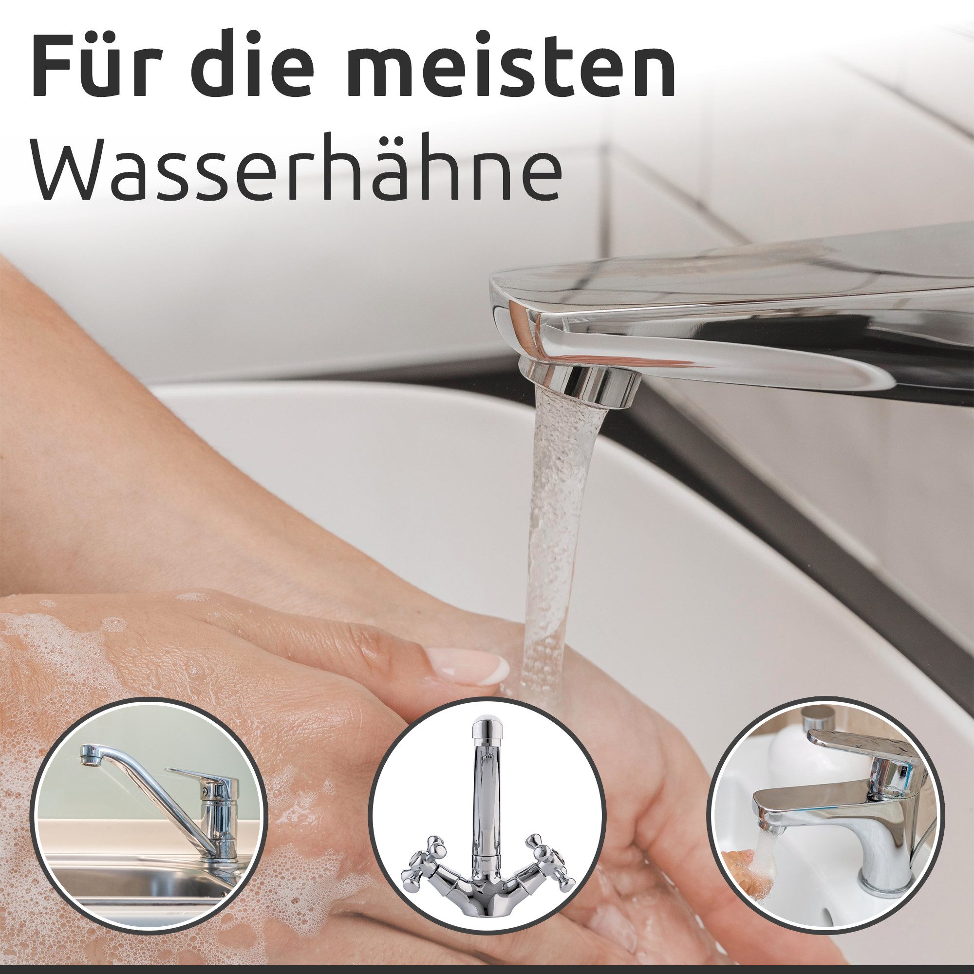 ECENCE Wasserhahnfilter Wasserhahn Strahlregler 8 Stück M 24 Wassersparer