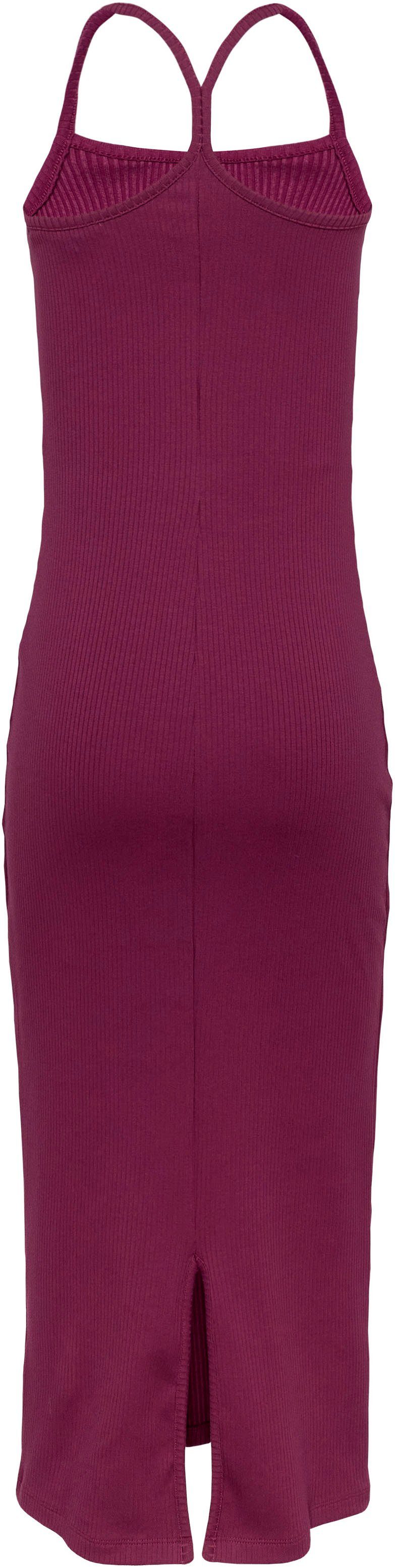 Tommy Jeans Jerseykleid TJW STRAPPY BADGE RIB DRESS mit Trägern, Rippware, Tommy Jeans Logo-Badge