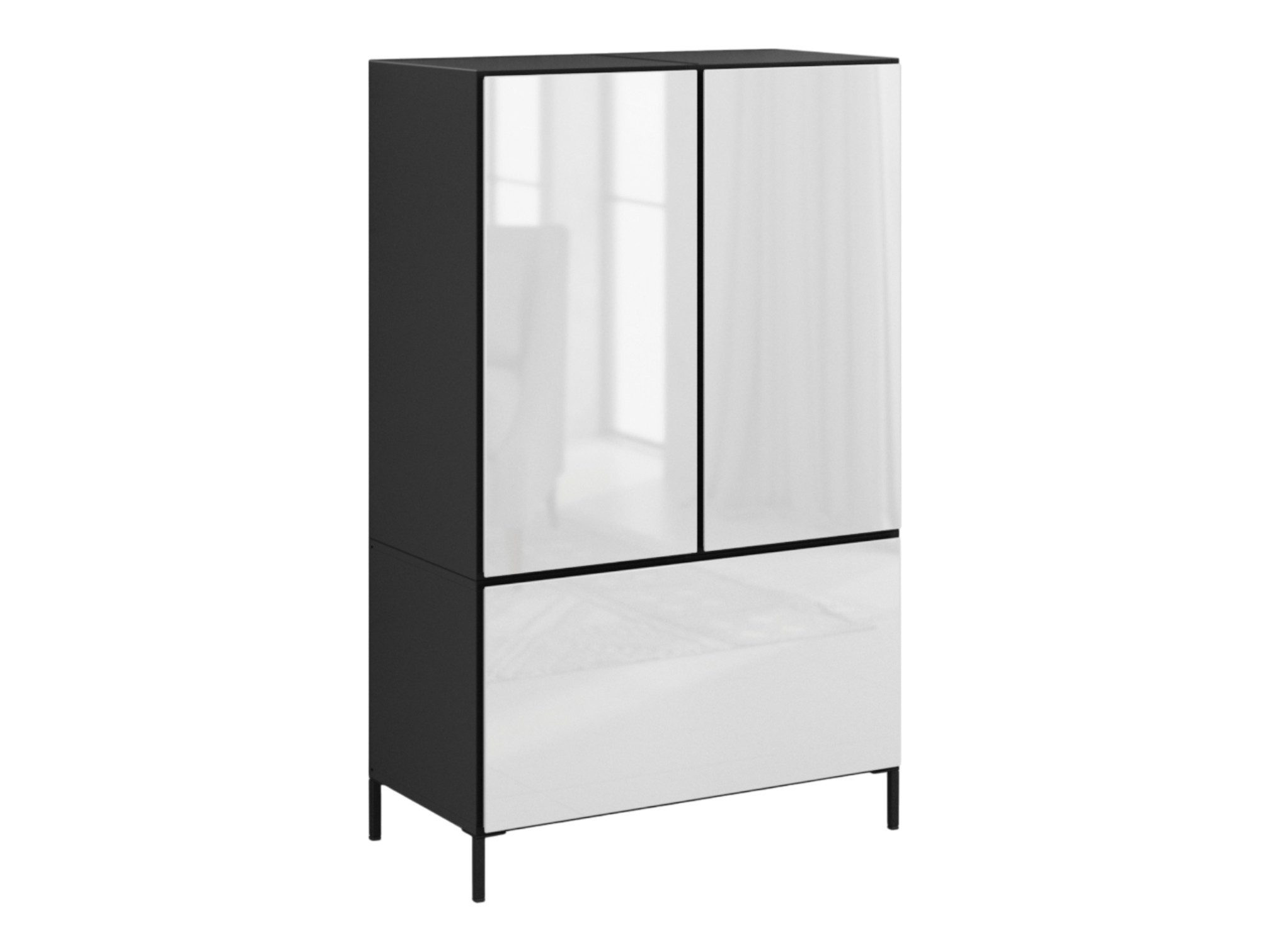 moebel-dich-auf Sideboard VARIANTO 5 (Set 3 tlg., Kommode, 1 Schrank mit Klappen, 2 Schränke mit Tür), Soft-Close