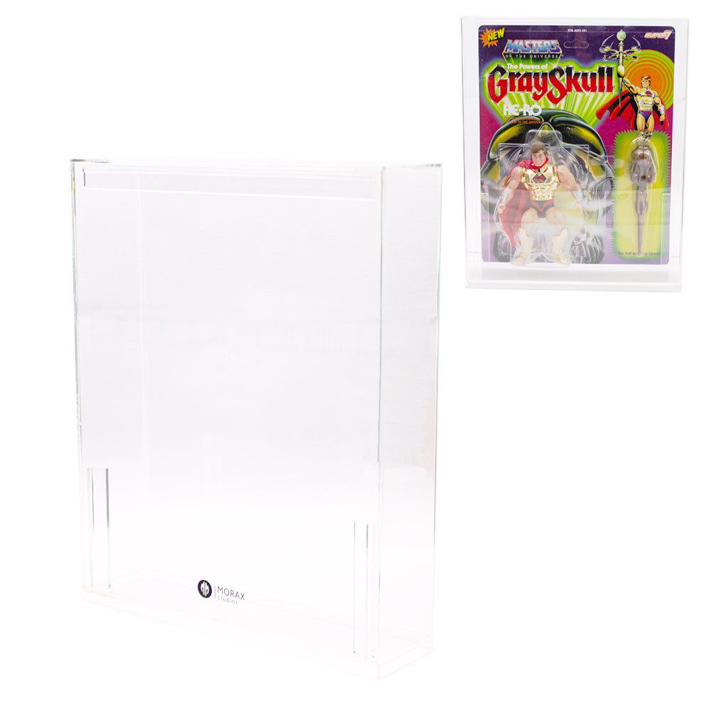 Morax Aufbewahrungsbox 3x Acryl Case für Hero von Super 7 / Deluxe / Origns (Spar-Set, MS-18381)