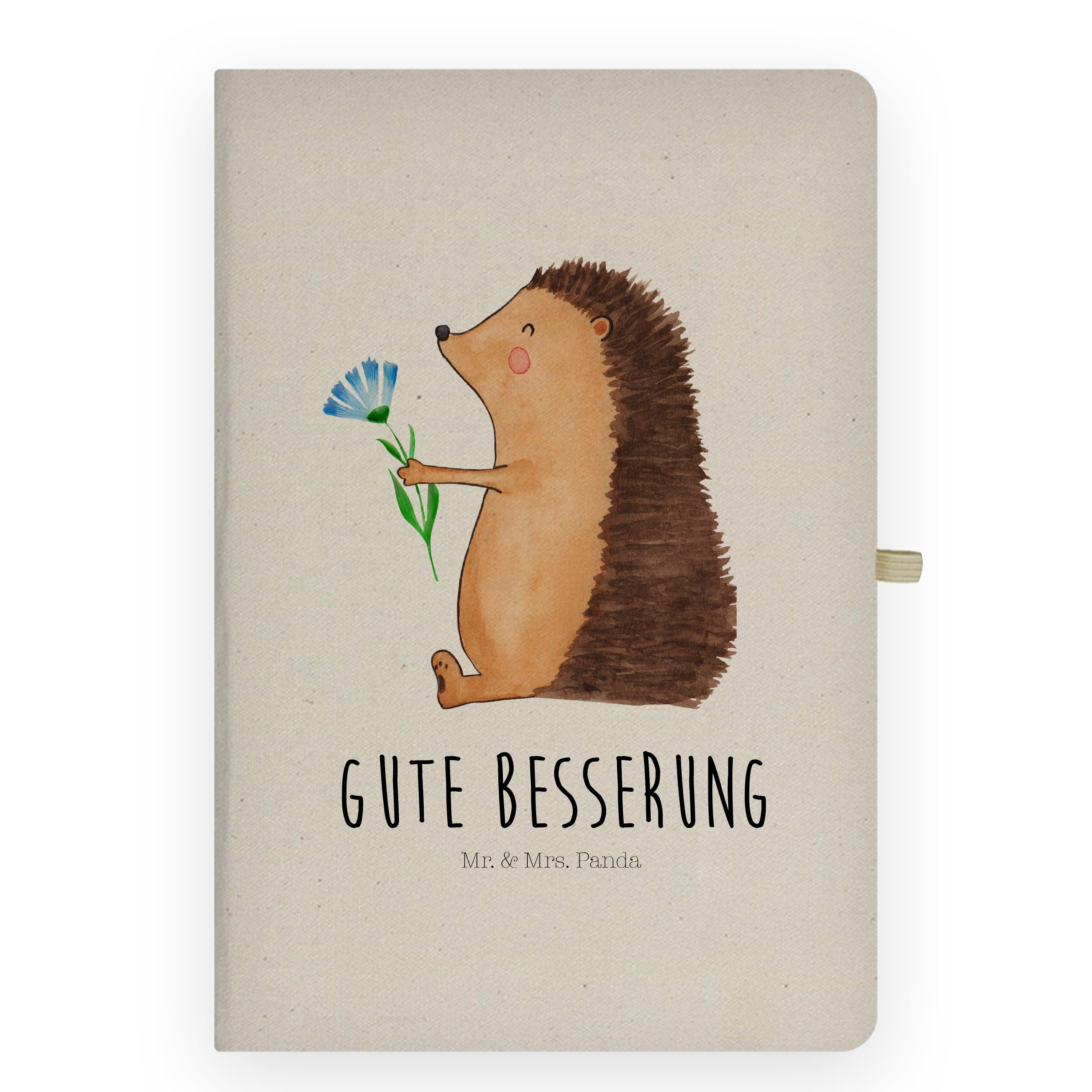 - mit Mrs. Blume - Igel Geschenk, Tagebuch, Panda Tiere, Notizbuch Transparent Mr. Adressbuch &