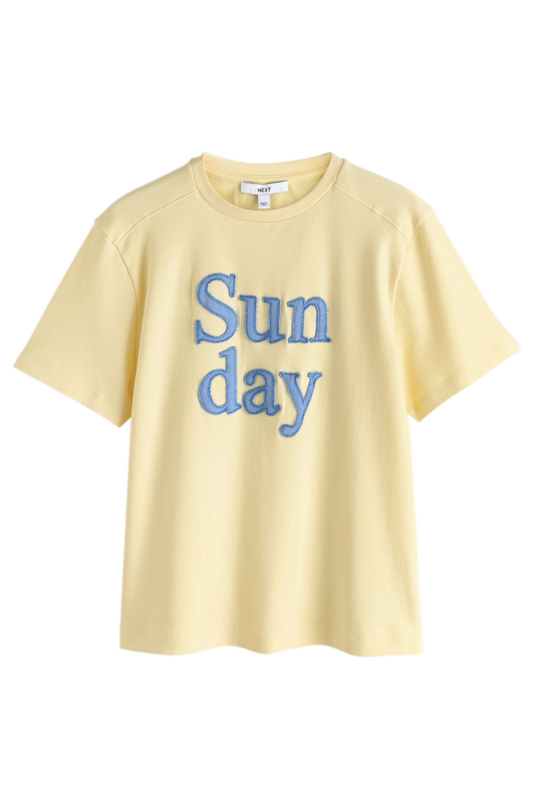 Next T-Shirt Rundhals-T-Shirt aus schwerem Stoff (1-tlg)