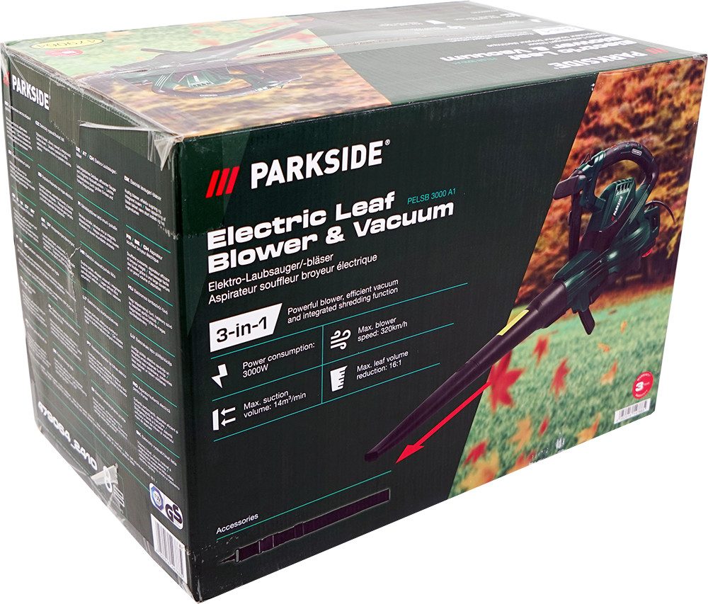 Parkside Elektro-Laubsauger Elektro Laubsauger Laubbläser PELSB 3000 günstig online kaufen