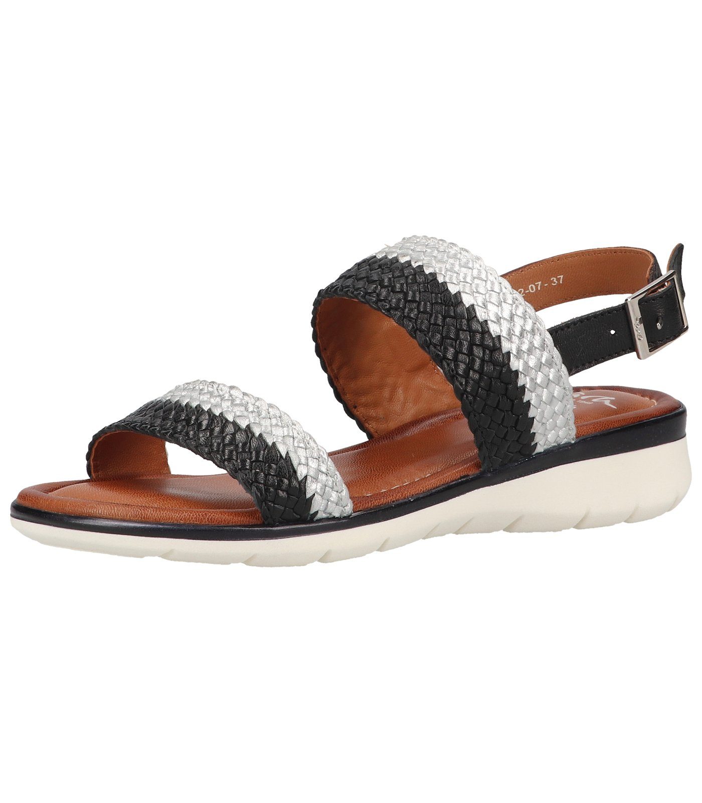 Ara Sandalen Leder Keilsandalette Schwarz