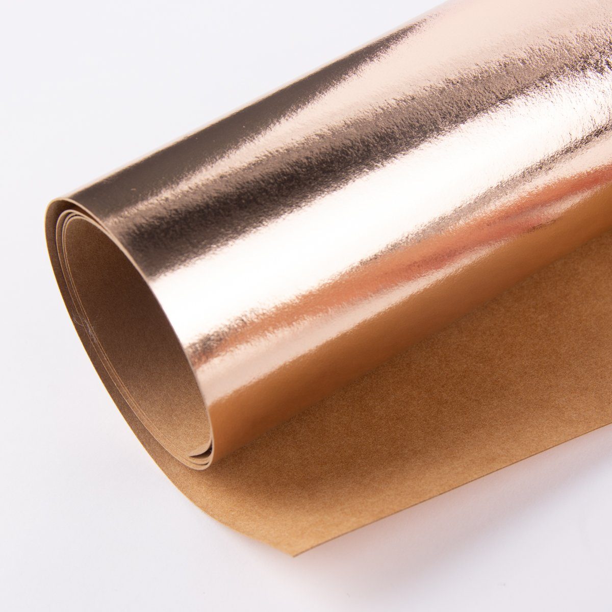 SCHÖNER LEBEN. Stoff Creativ Company Lederpapier Bogen Stärke 0,55mm rosegold 49x100cm