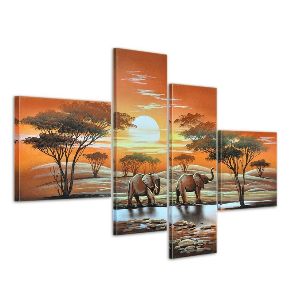 Bilderdepot24 Wandbild, Elefant Afrika M3 Leinwandbild 4 Bilderdepot24 Wandbild, Elefant Afrika M3 Leinwandbild 4