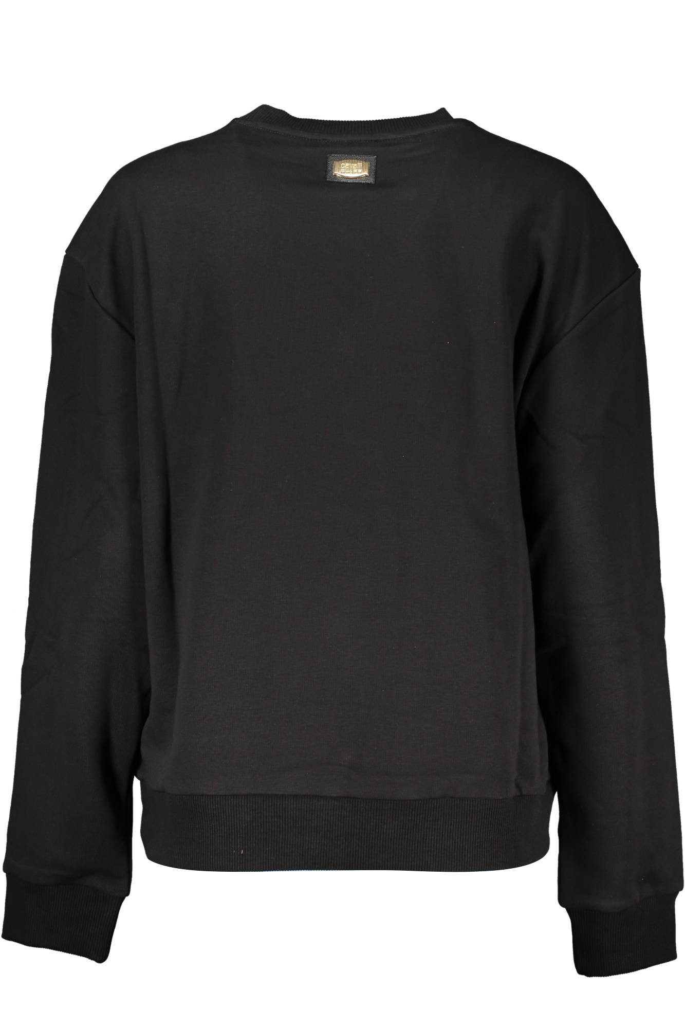 Cavalli Class Sweatshirt Damen Langarm-Sweatshirt Schwarz - Angenehmer