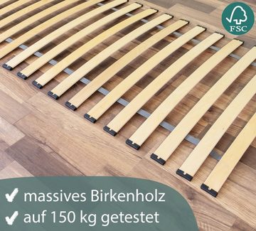 Rollrost »Comfort Plus«, Alcube, Kopfteil nicht verstellbar, Fußteil nicht verstellbar, Rolllattenrost 90x200 cm, Lattenrost Holzlatten