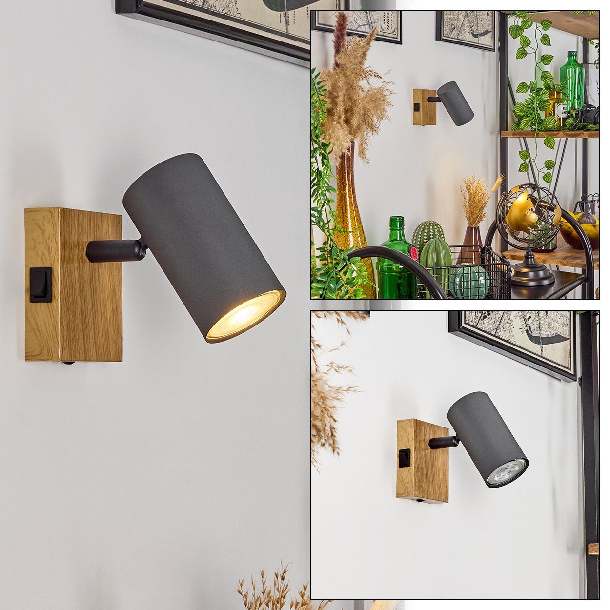 hofstein Wandleuchte »Gambellara« Wandlampe aus Metall günstig online kaufen