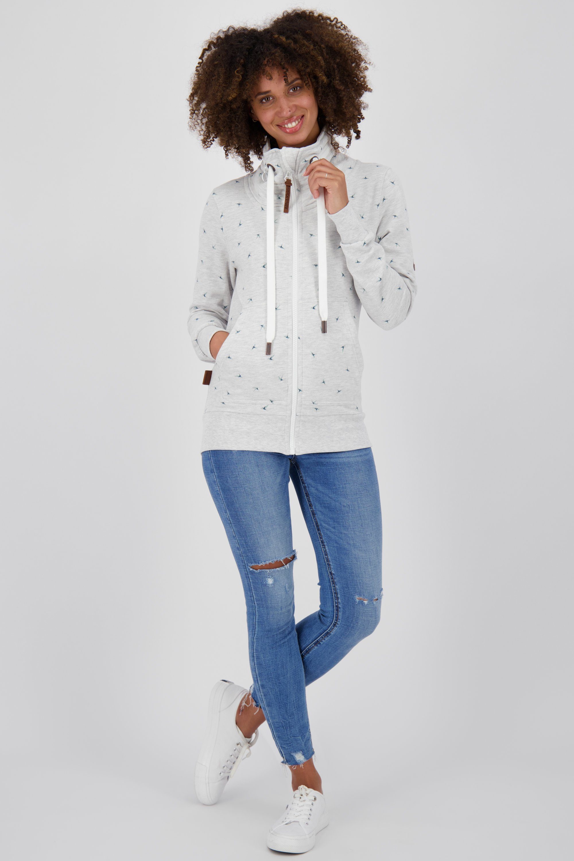 Jacke VivianAK Damen & Sweatjacket cloudy Sweatjacke, Kickin Alife Kapuzensweatjacke B