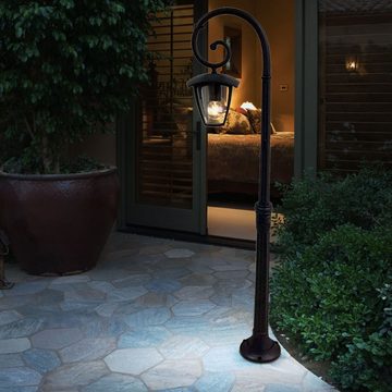 V-TAC Außen-Stehlampe, Leuchtmittel nicht inklusive, Garten Laterne Außen Weg Beleuchtung IP44 ALU Terrassen Stand