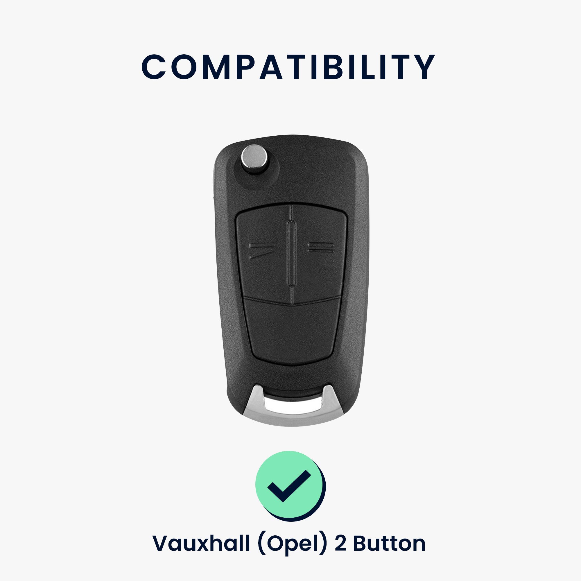 Schlüsselhülle Schlüsseltasche Opel Autoschlüssel für Hülle Vauxhall, kwmobile Cover Case Schlüssel