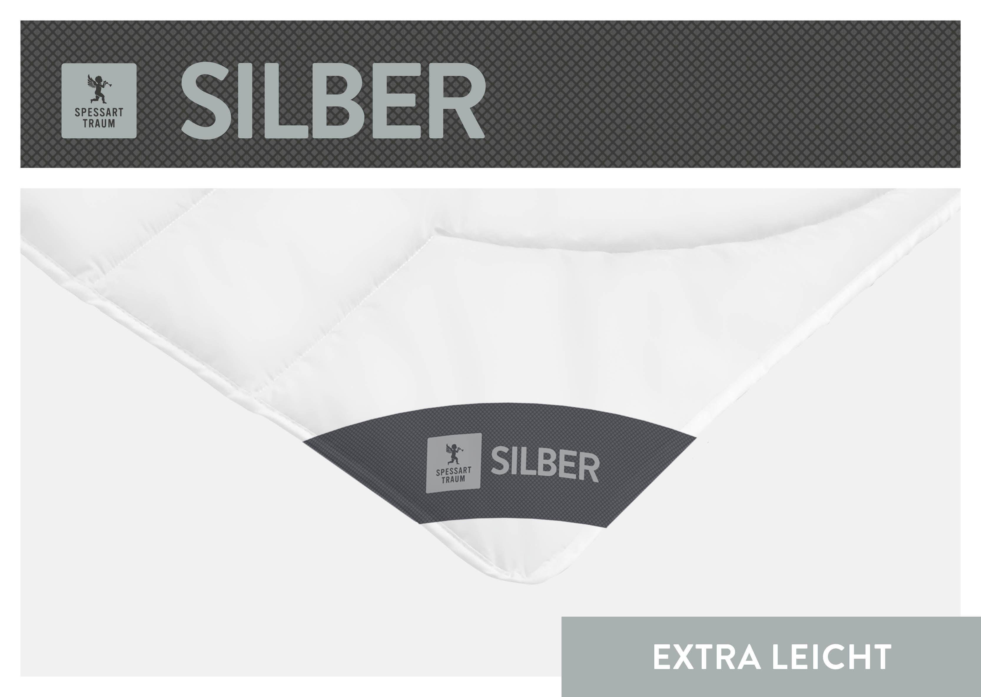 SPESSARTTRAUM Baumwollbettdecke »Silber«, extrawarm, (1 St.), hergestellt i günstig online kaufen