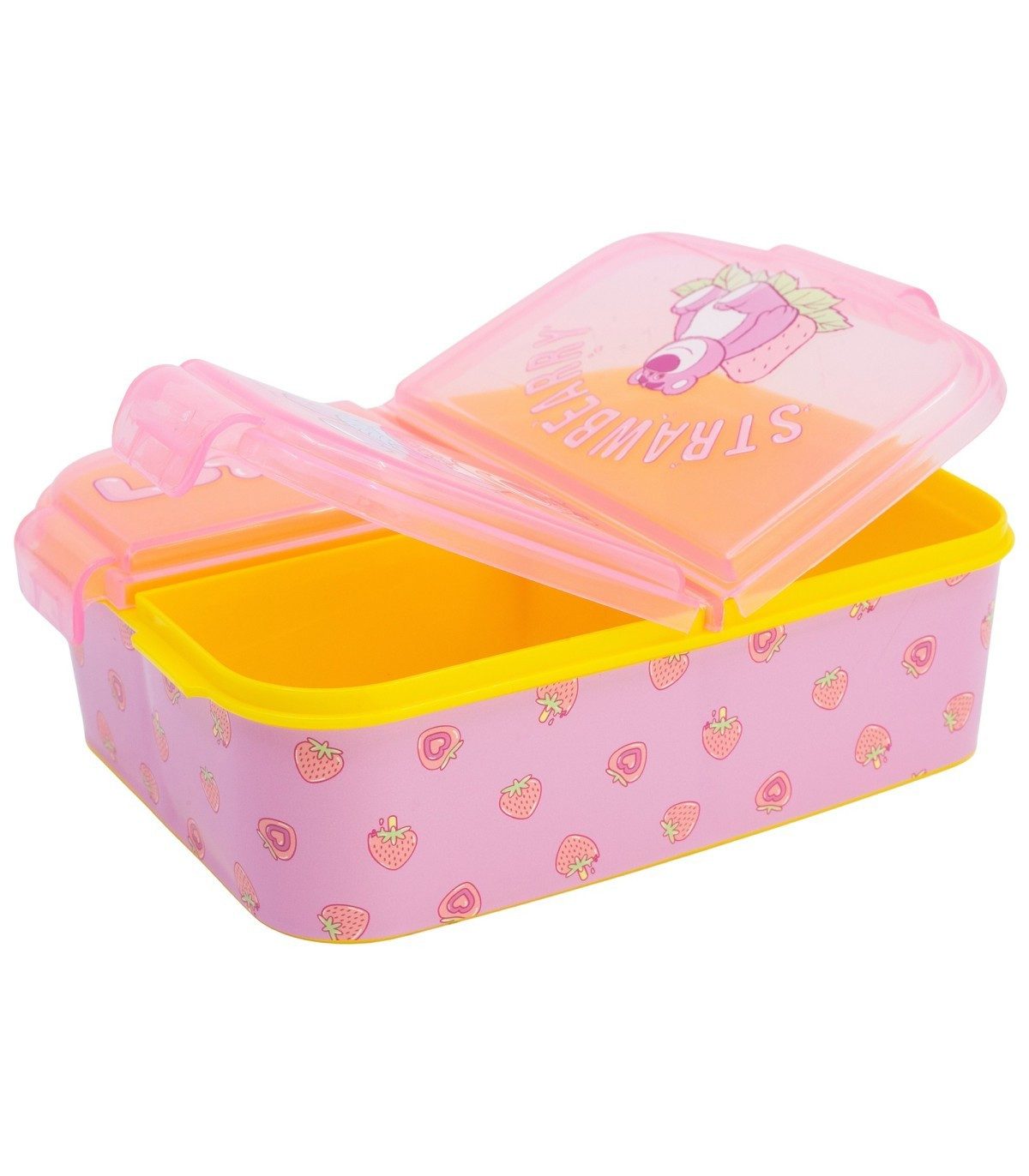 Disney Lunchbox Lotso Lunchbox Kinder Brotdose mit 3 Fächern Pausenbox