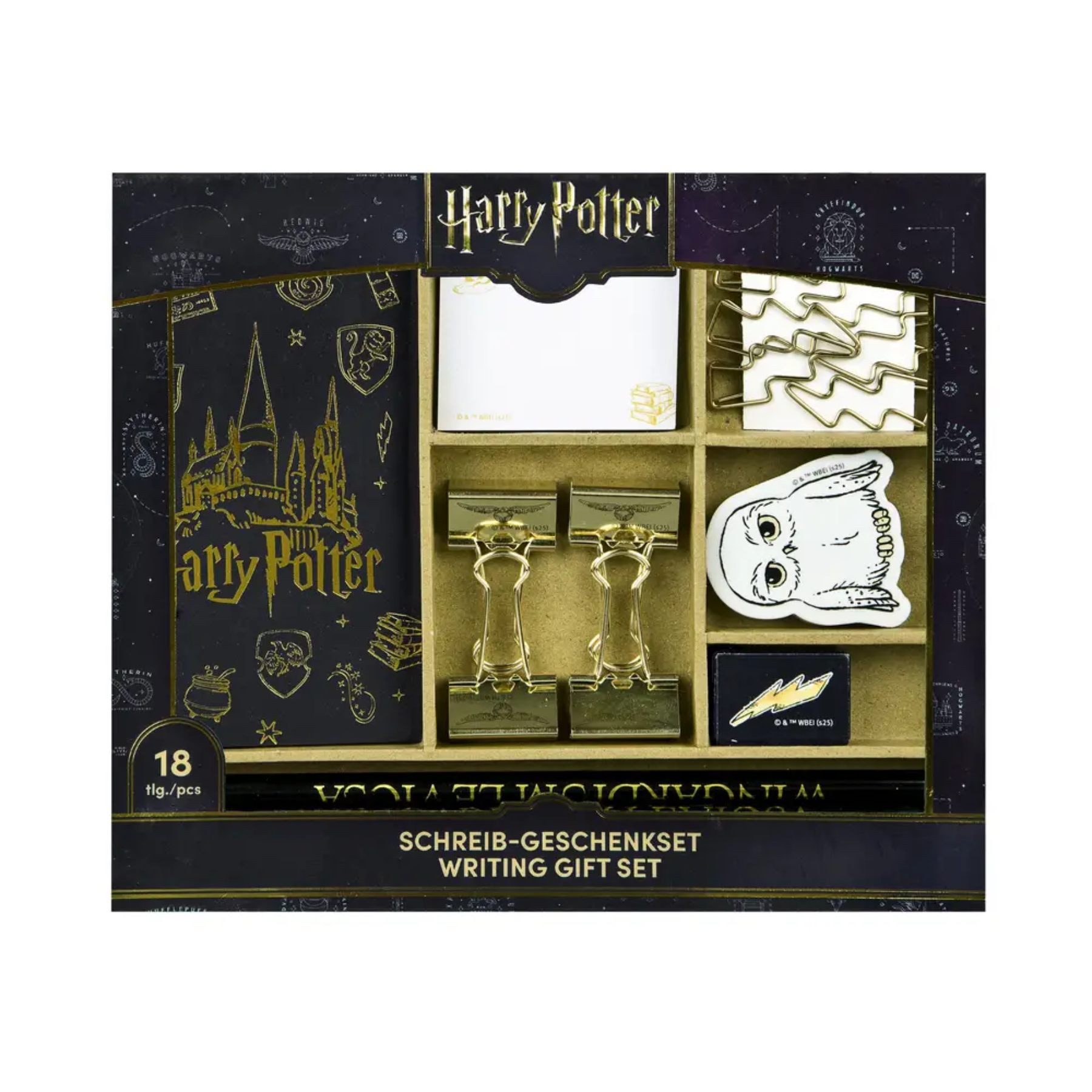 Harry Potter Buntstift - Schreibwarenset Schulzubehör Set für Schule Zuhause unterwegs, (12-tlg)