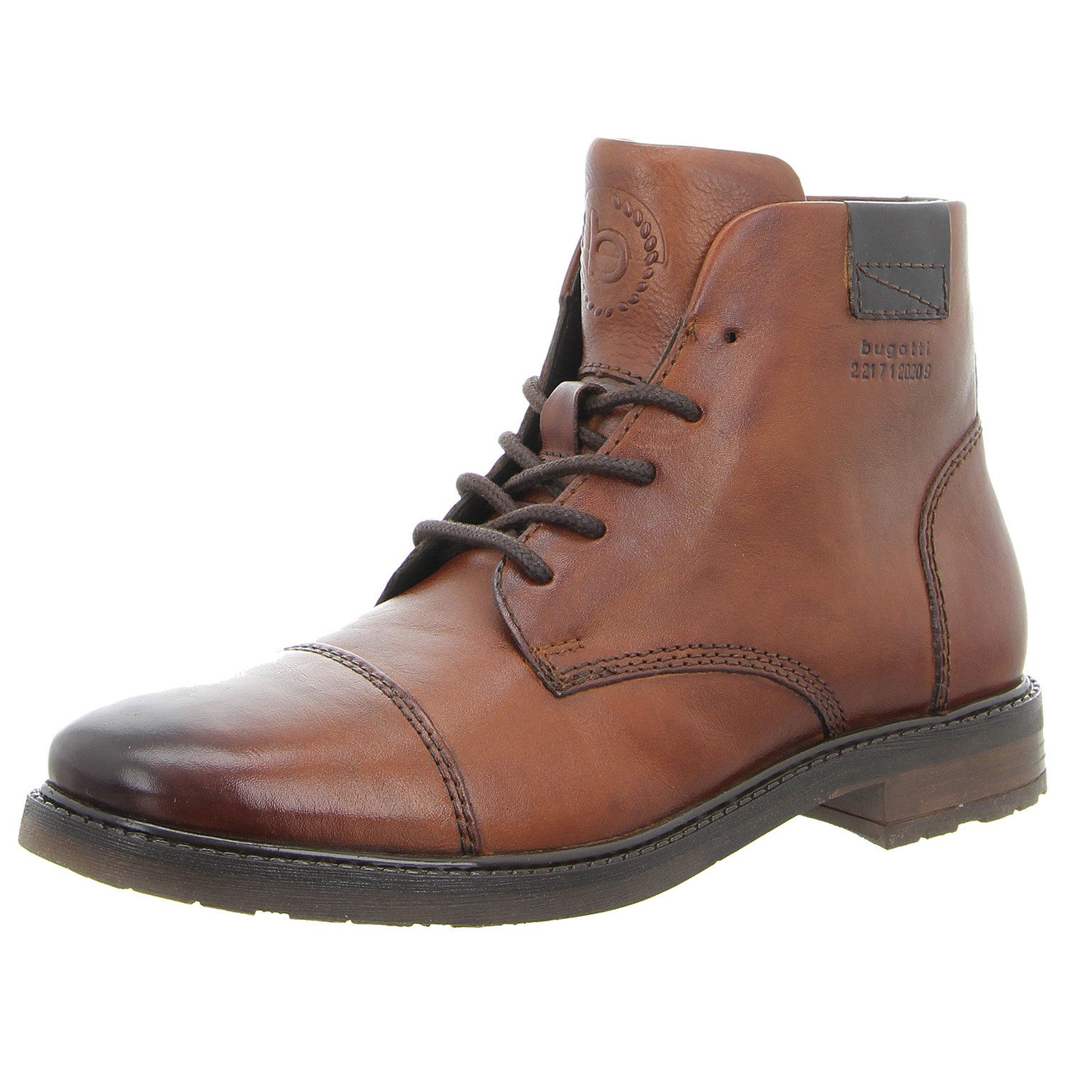 bugatti Schnürstiefel Schnürstiefelette, Obermaterial: Leder