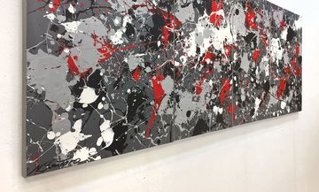 WandbilderXXL Gemälde Synapses 180 x 70 cm, Abstraktes Gemälde, handgemaltes Unikat