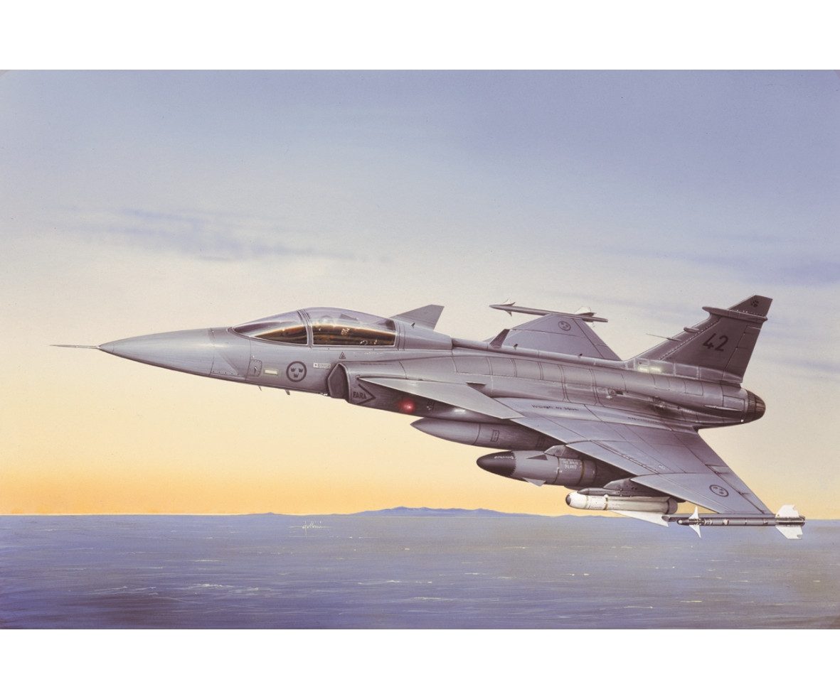 Italeri Modellbausatz Italeri 1:48 JAS 39 A GRIPEN