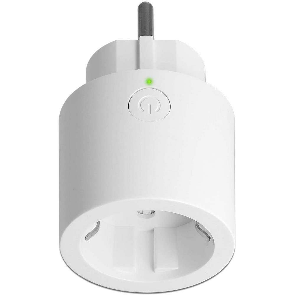 Delock Steckdosenschalter WLAN Steckdosen Schalter mit Steckdose, Energieüberwachung, WiFi MQTT, Smart Plug