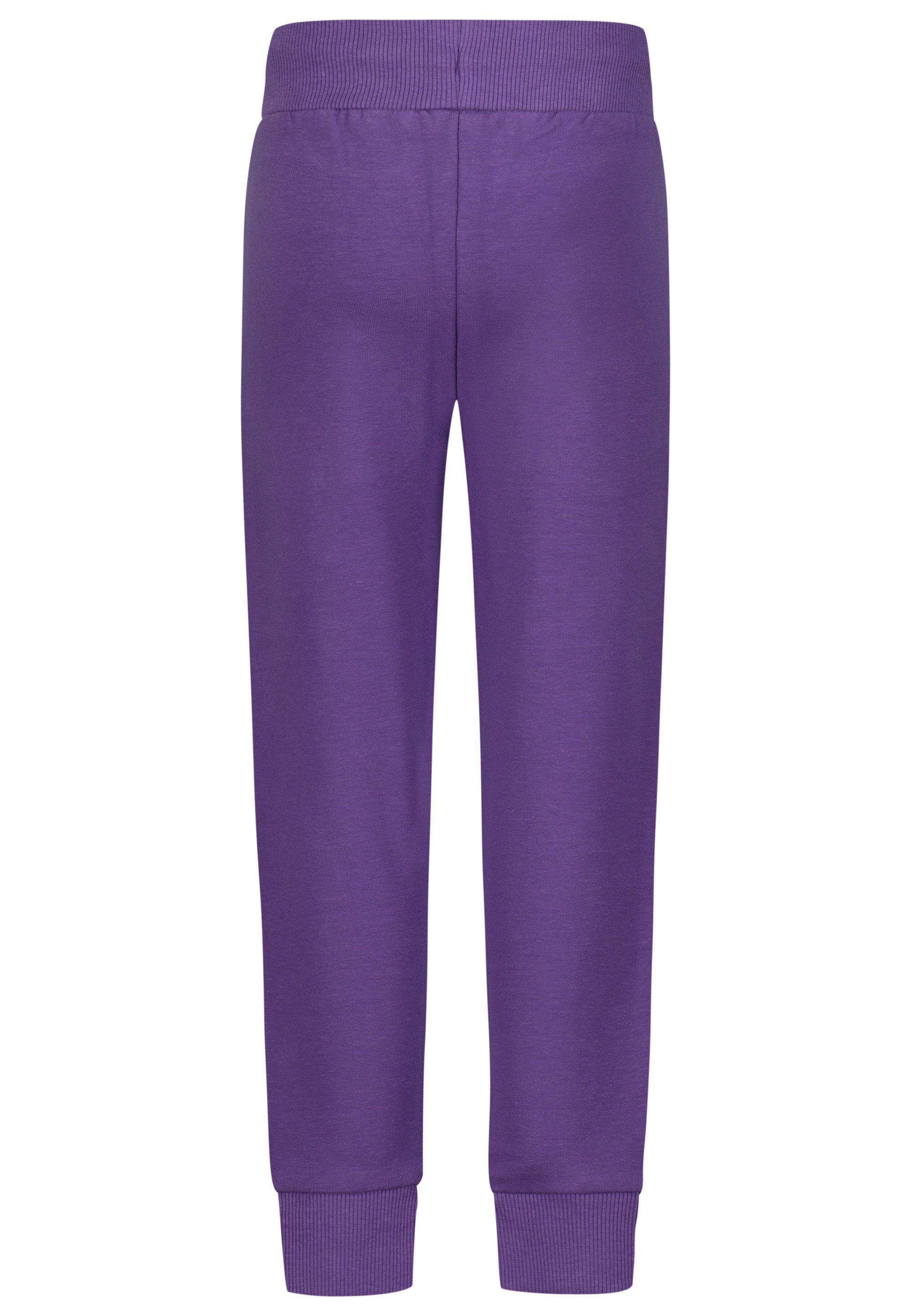 AND Trousers College purple (1-tlg) PEPPER Girls EMB Stoffhose SALT