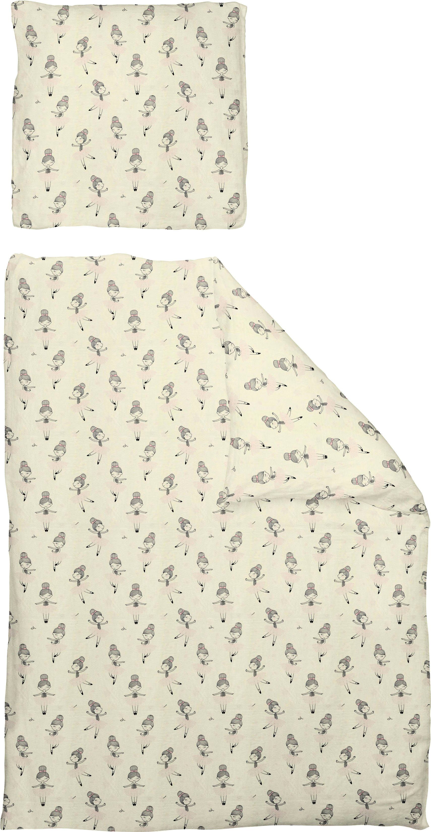 Adam Kinderbettwäsche Bellerina, Renforcé, 2 teilig, GOTS zertifiziert - aus Bio-Baumwolle