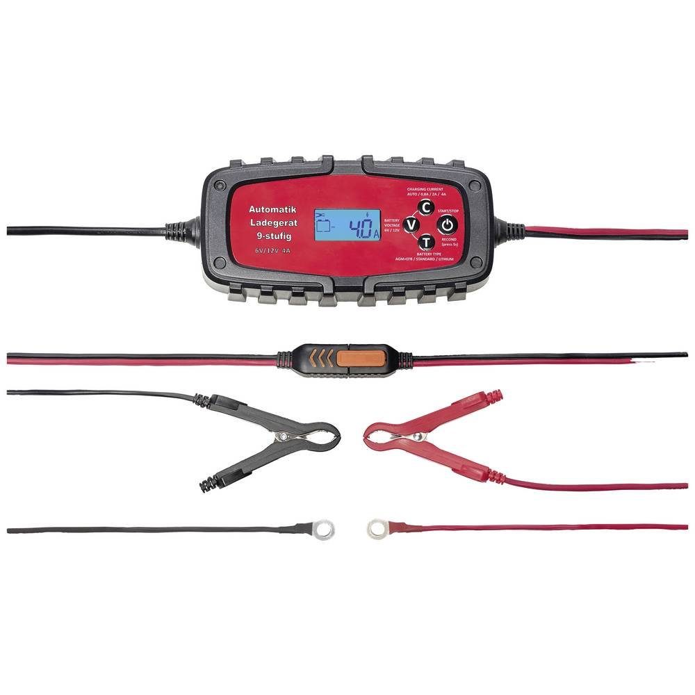 4A Batterieladegerät vollautomatisch 6/12V Autobatterie-Ladegerät