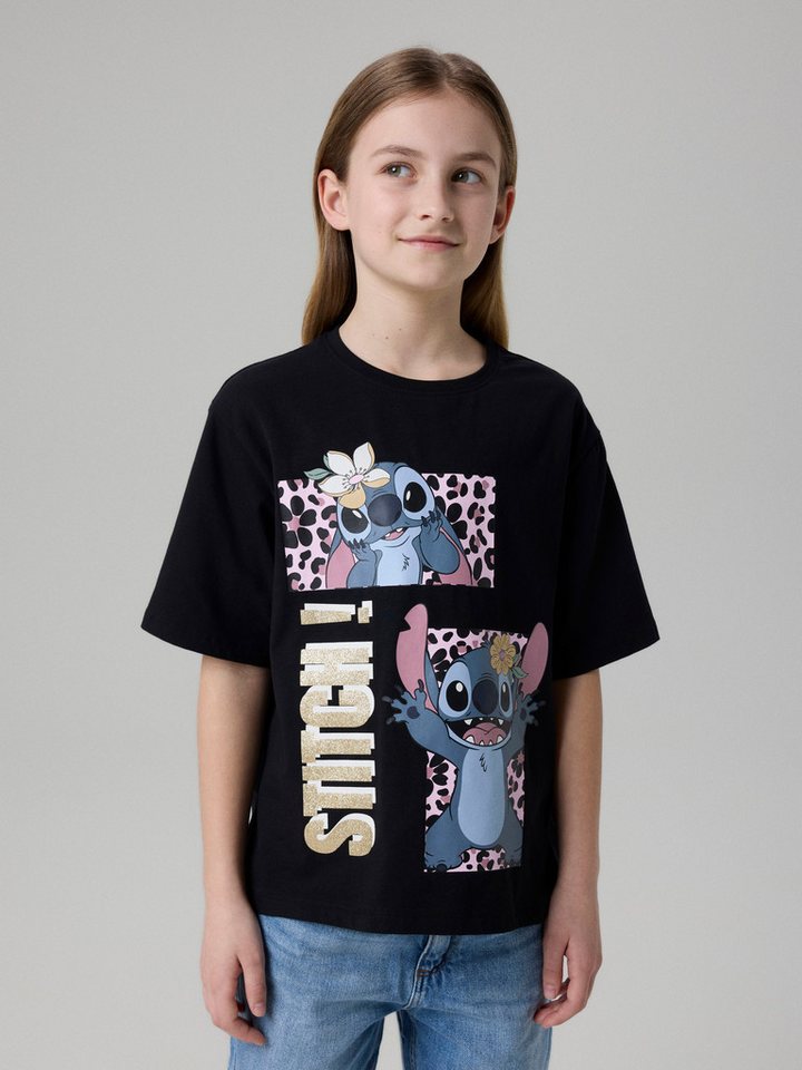 Name It T-Shirt NKFJYNA STITCH SS NREG TOP BOX NOOS WDI Baumwollmischung, regular fit