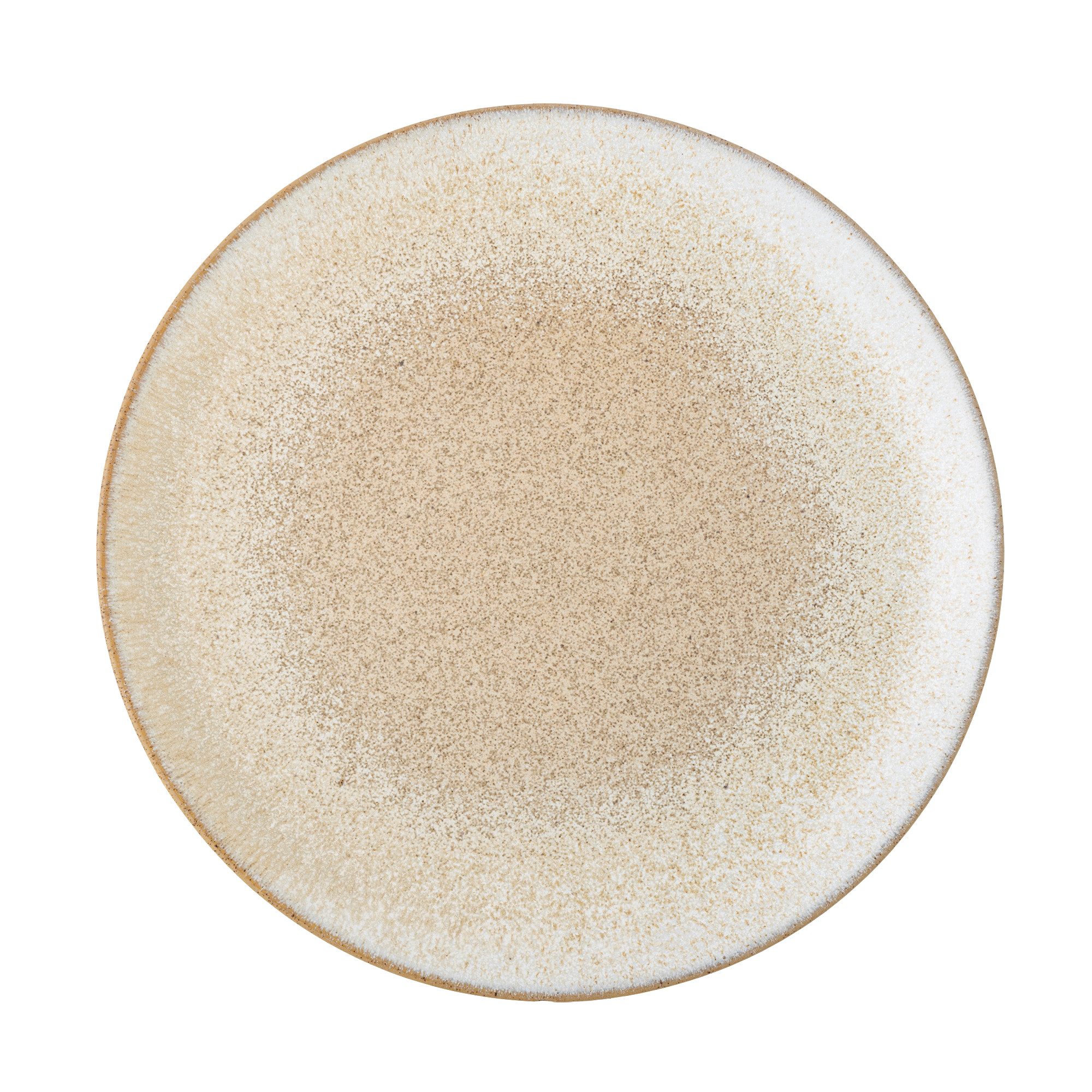 Bloomingville Teller Bloomingville Paula Teller, Natur, Steingut Ø 26,5 cm