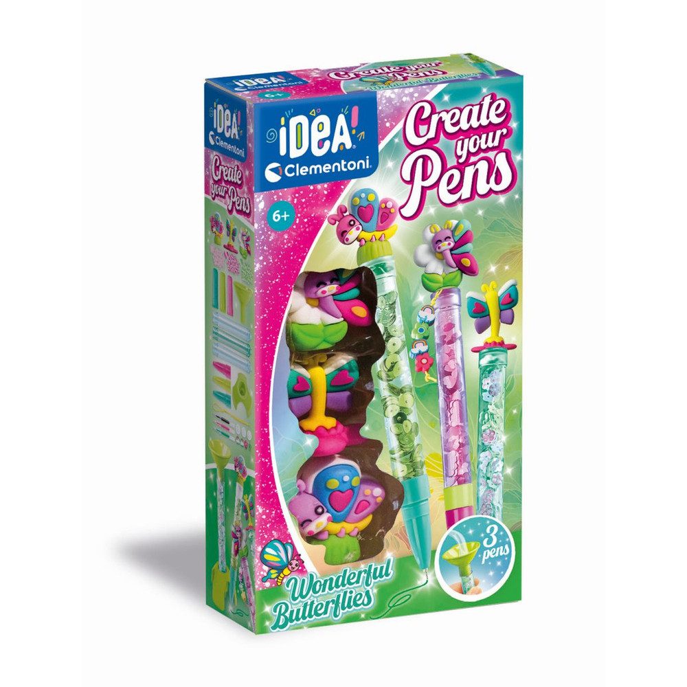 Clementoni® Fineliner IDEA - Stift-Kreationen Schmetterling