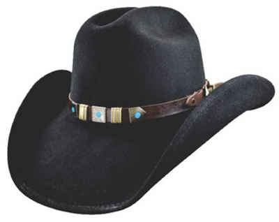 Dallas Hats Cowboyhut SANTA FE II Schwarz Cowboyhut im Cattleman Style
