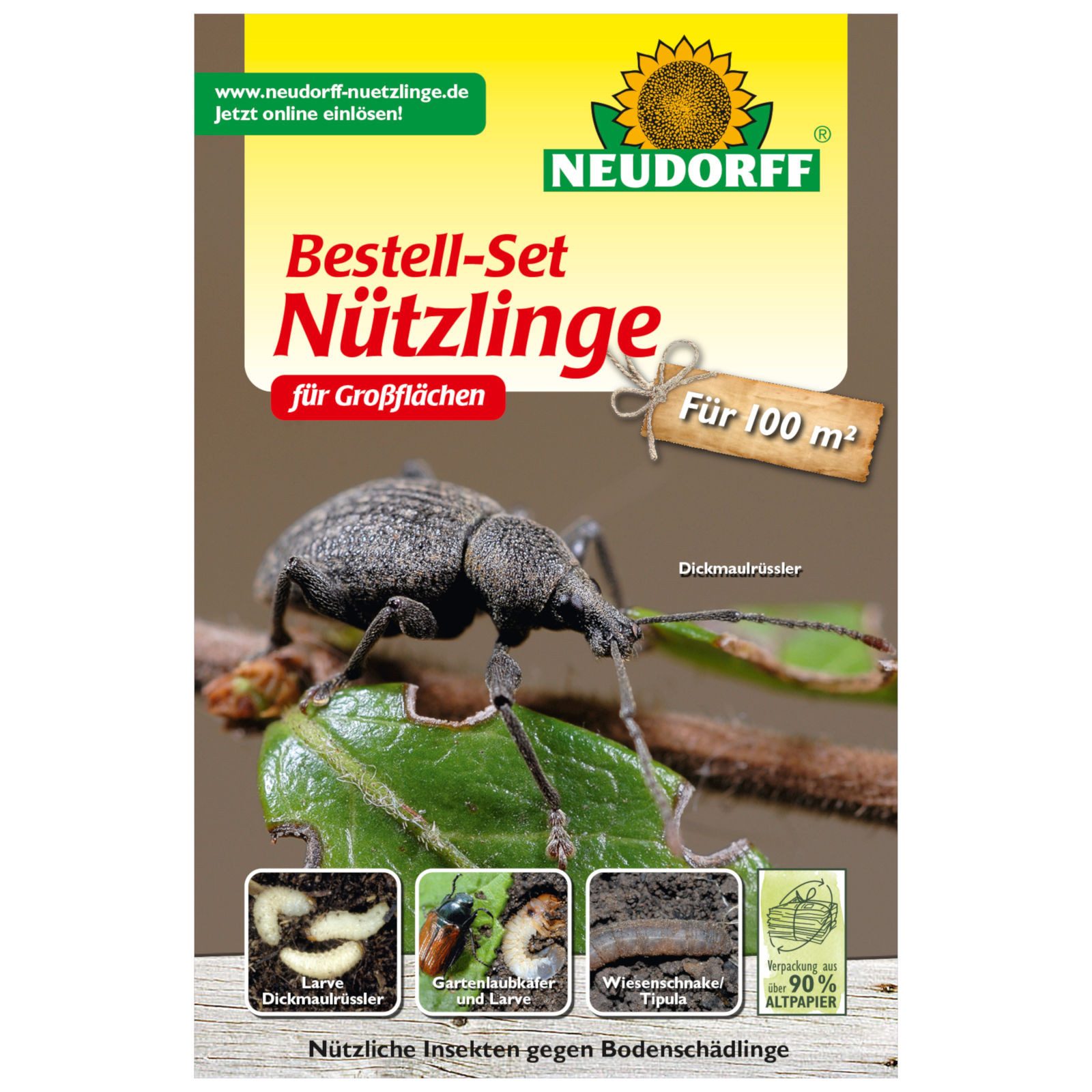 Neudorff Insektenfalle Bestell-Set Nützlinge für Großflächen