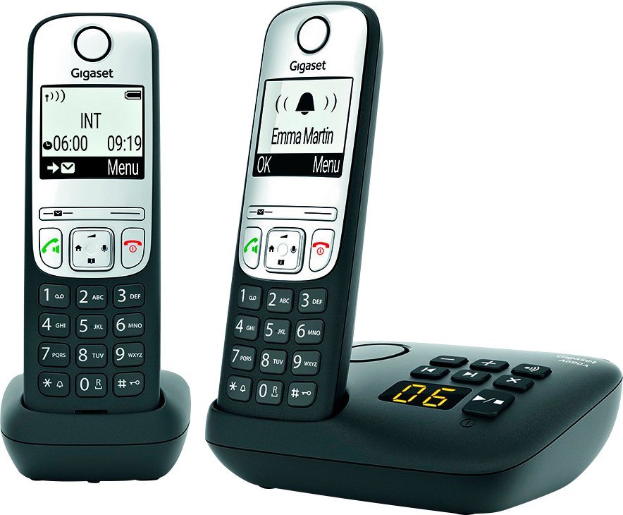 bis A690A 2), Schnurloses 180 (Mobilteile: zu 14 Standby-/Gesprächszeit / DECT-Telefon Duo Gigaset