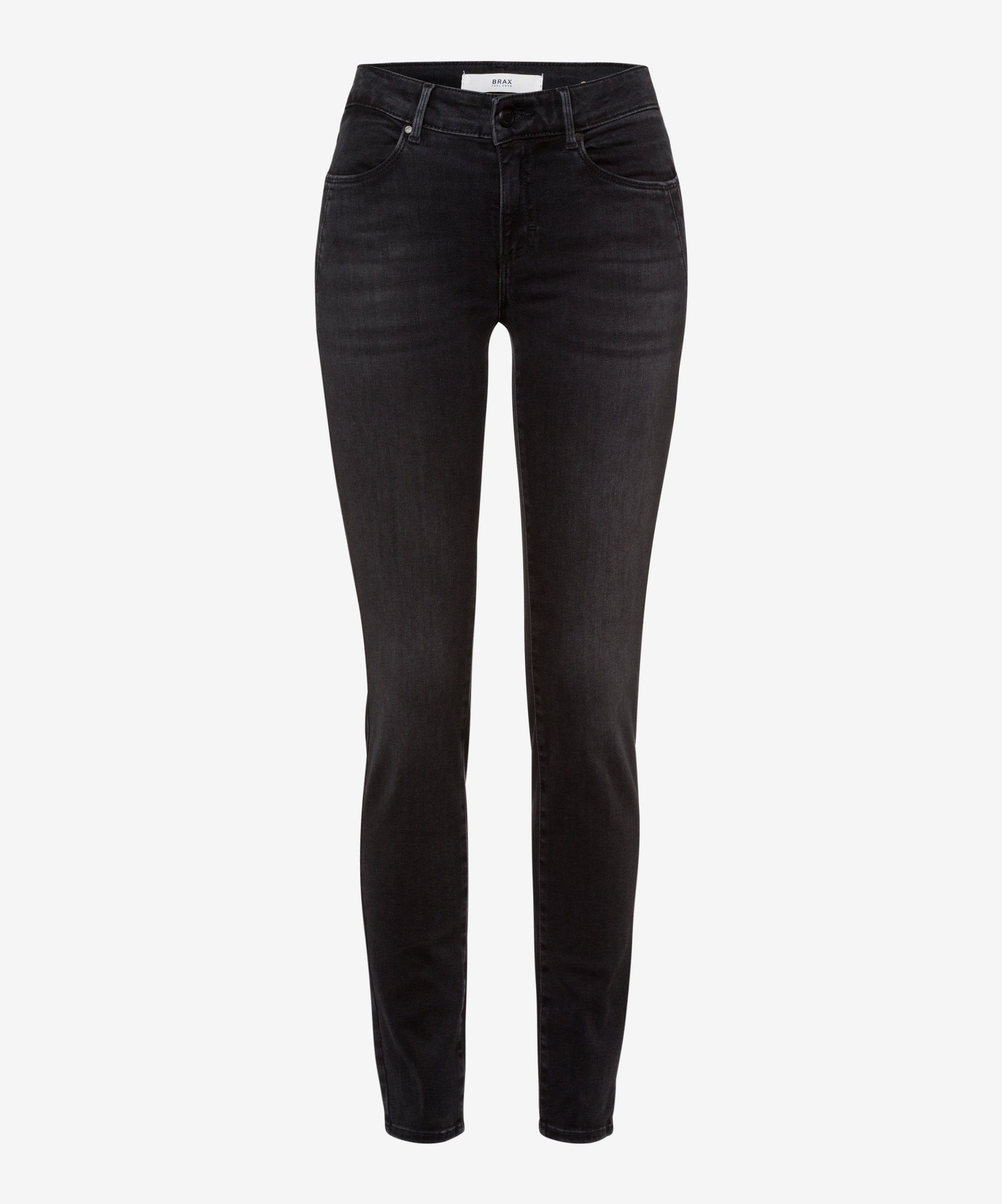 Brax Skinny-fit-Jeans Five-Pocket-Röhrenjeans mit Push up-Effekt used dark grey